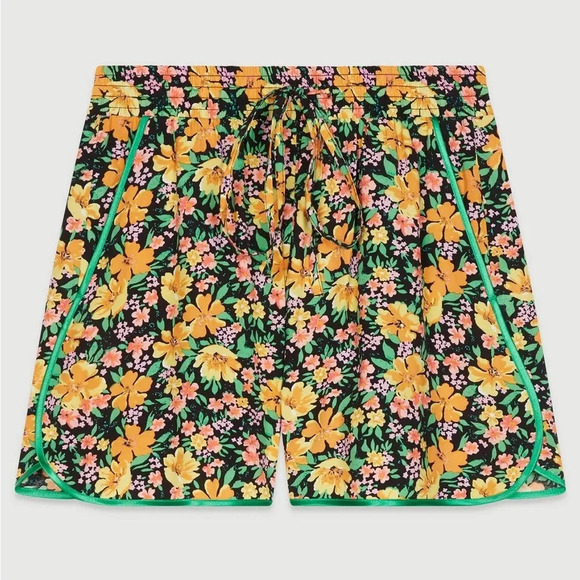 MAJE‎ NWOT Ikael Piped Floral Motif Mini Shorts - Picture 5 of 13